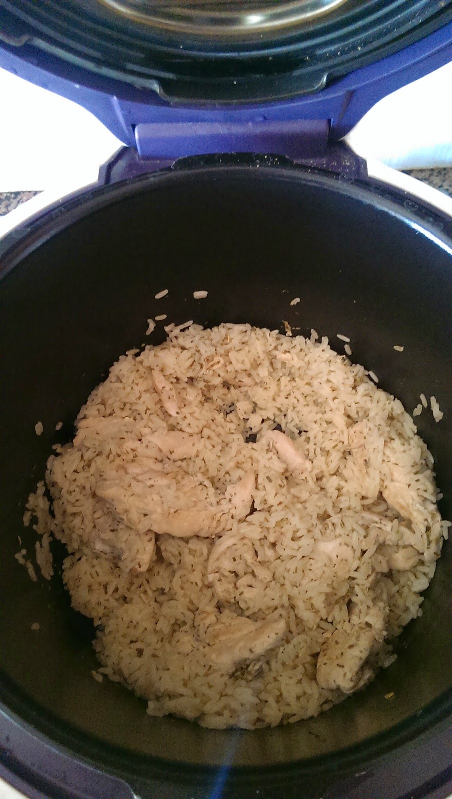 Arroz blanco con solomillos de pollo al romero ~ Recetas Cookeo