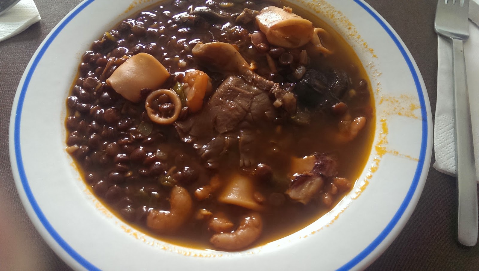 LENTEJAS CON MARISCO Y SETAS ~ Recetas Cookeo