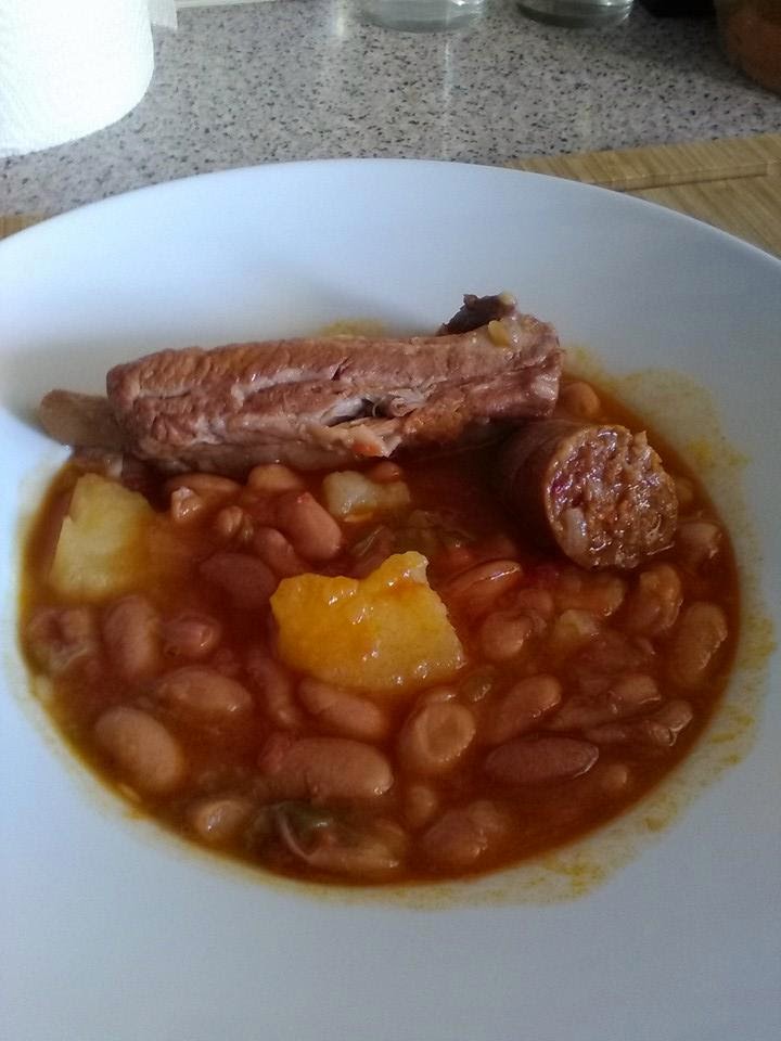 POTAJE DE JUDIAS CON COSTILLA Y CHORIZO por Mercedez Sanchez ~ Recetas Cookeo