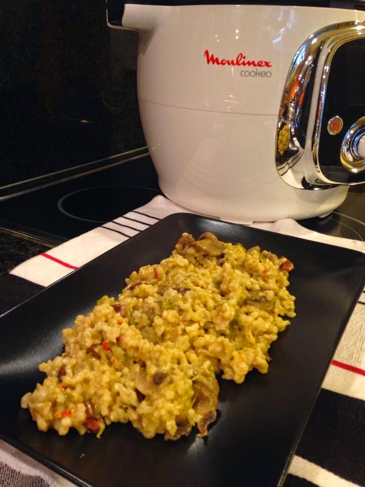 RISOTTO INTEGRAL DE JAMÓN Y VERDURAS por  Pilar Calle Munilla ~ Recetas Cookeo